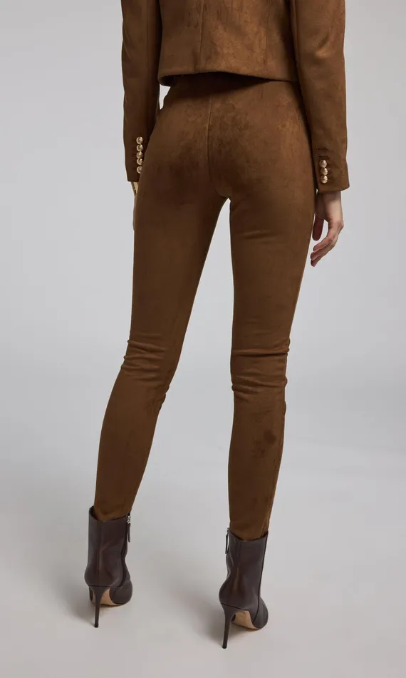 Generation Love Clothing Pants Lennon Belted Vegan Suede Legging Caramel 8211 Women