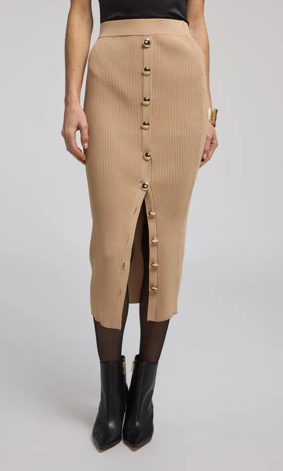 Generation Love Clothing Skirts Addie Rib Skirt Camel 8211 Women