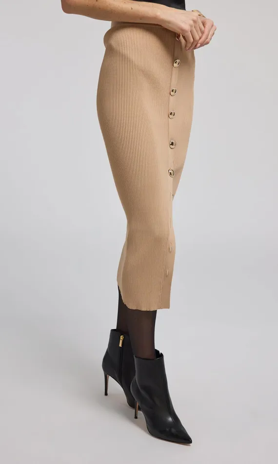 Generation Love Clothing Skirts Addie Rib Skirt Camel 8211 Women