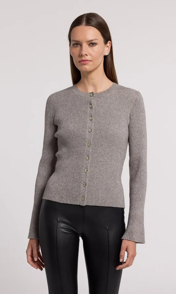 Generation Love Clothing Sweaters and Sweatshirts Dua Cardigan Heather Grey 8211 Women