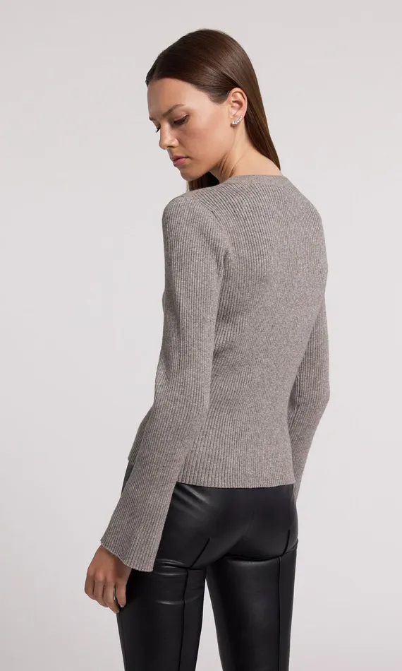 Generation Love Clothing Sweaters and Sweatshirts Dua Cardigan Heather Grey 8211 Women