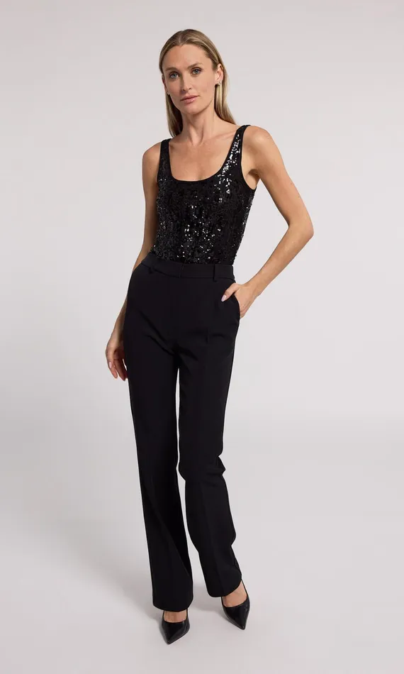 Generation Love Clothing Tops Dina Sequin Bodysuit Black 8211 Women