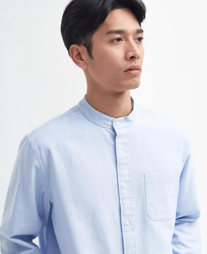 Gerrard Oversized LongSleeved Shirt Classic White Men Barbour Shirts