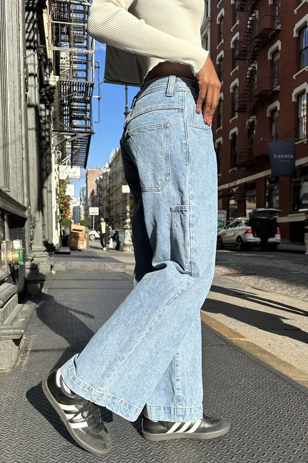 Gracie Jeans Light Denim Women Brandy Melville Bottoms