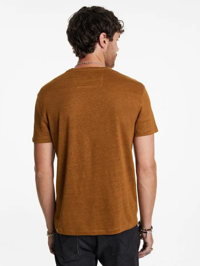 Graphic Tees Men John Varvatos SPRAY PEACE TEE Flax Heather