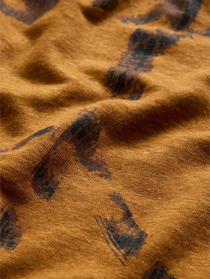 Graphic Tees Men John Varvatos SPRAY PEACE TEE Flax Heather