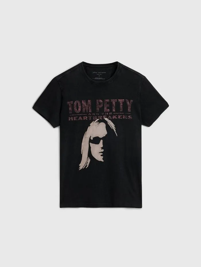 Graphic Tees Men John Varvatos TOM PETTY APPLIQUE TEE Black