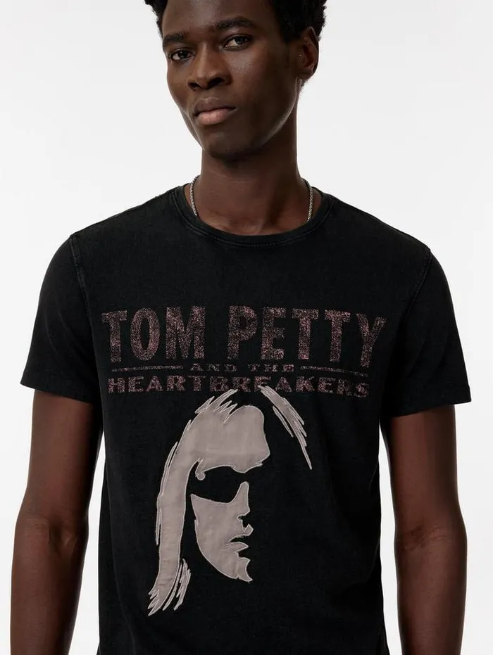 Graphic Tees Men John Varvatos TOM PETTY APPLIQUE TEE Black