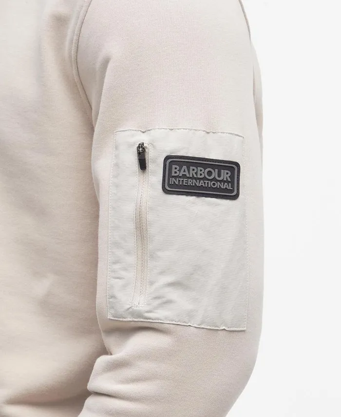 Grip Sweatshirt Mist Men Barbour Hoodies and Sweatshirts