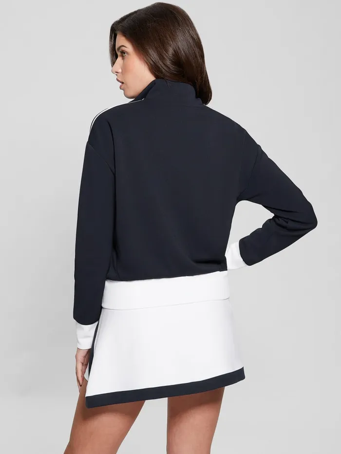 GUESS Activewear Eco Mylah FullZip Sweatshirt White 8211 Women