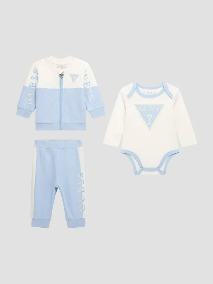 GUESS Baby Boy 0 24M Eco Top And Pants Set 09M Blue 8211 Kids