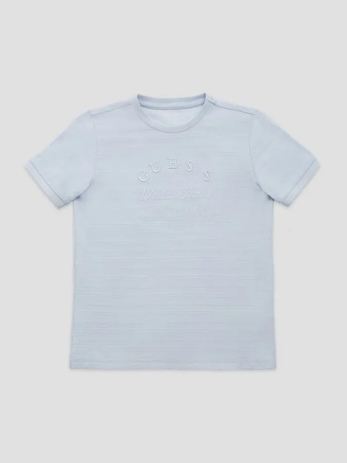 GUESS Big Boy 7 14 Eco Jacquard Ceremony Tee 716 Blue 8211 Kids