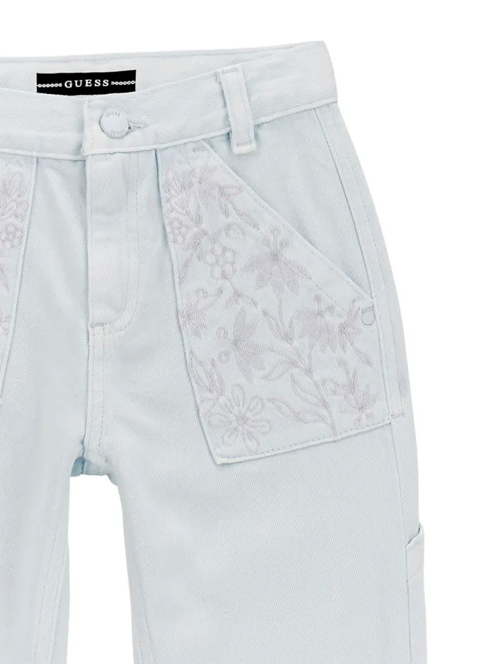 GUESS Big Girl 7 14 Bull Denim Carpenter Pants 716 Blue 8211 Kids