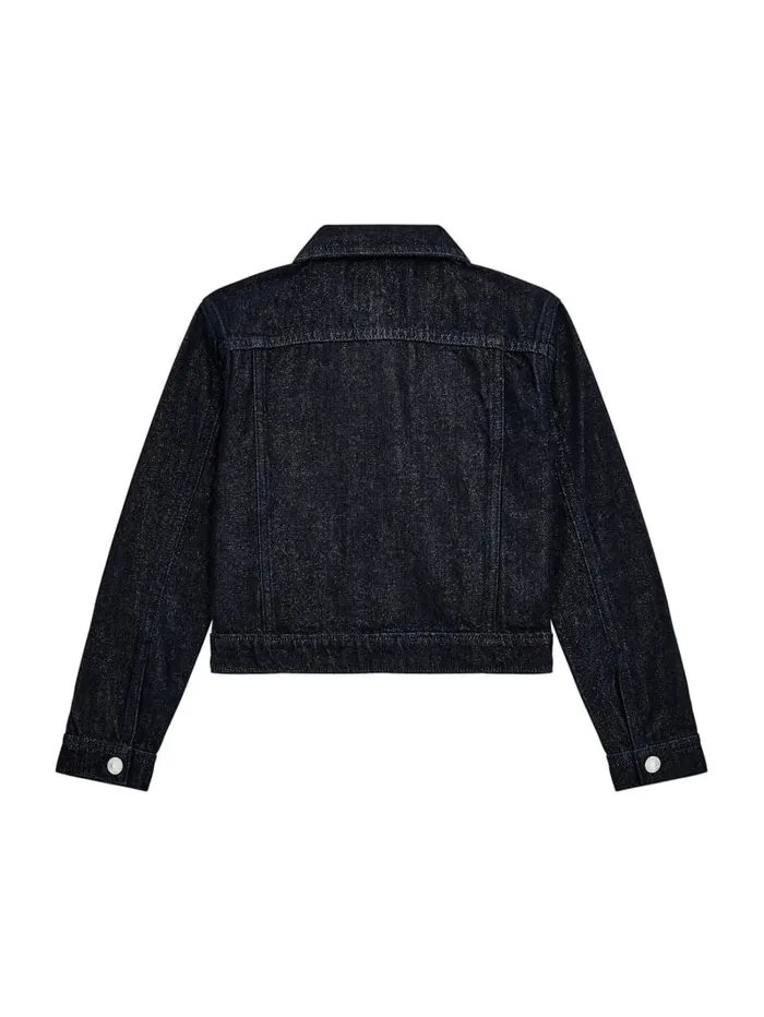 GUESS Big Girl 7 14 Lurex Denim Jacket 716 Black 8211 Kids