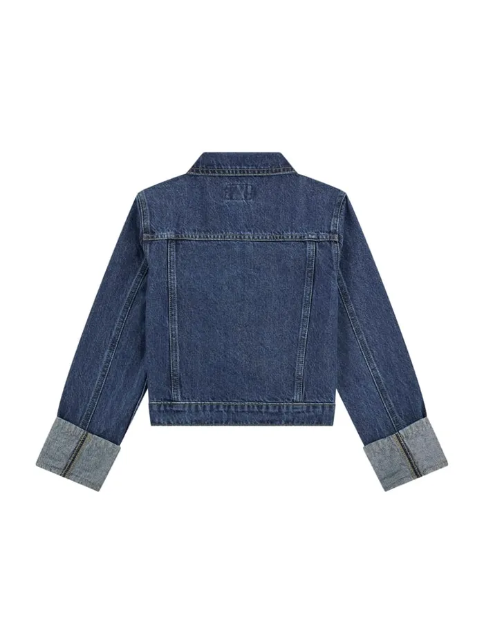 GUESS Big Girl 7 14 Lurex Denim Jacket 716 Blue 8211 Kids