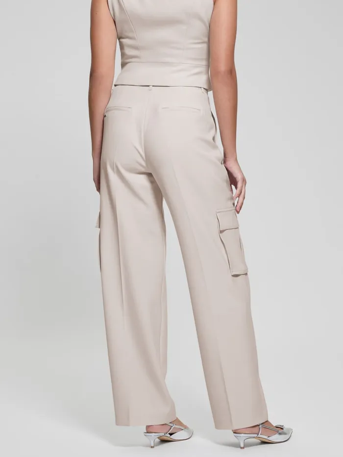 GUESS Bottoms Eco Matea Perfect Cargo Pants Beige 8211 Women