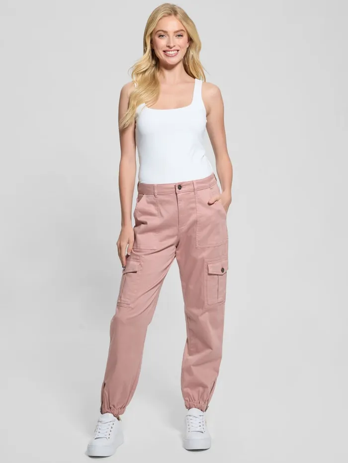 GUESS Bottoms Juno Cargo Joggers Pink 8211 Women