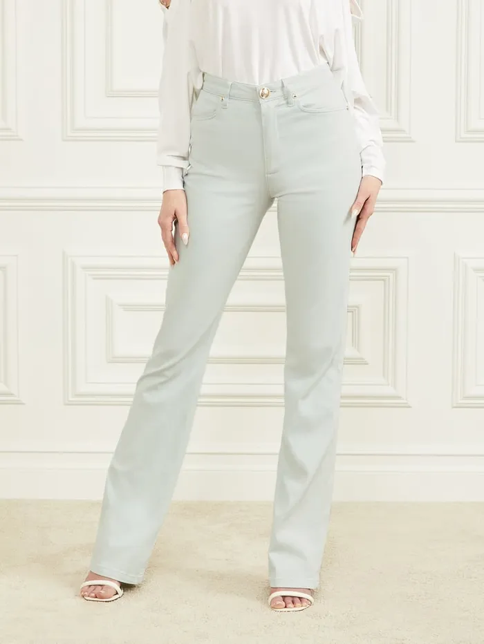 GUESS Bottoms New Kayla Denim Pant Green 8211 Women