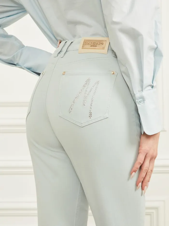 GUESS Bottoms New Kayla Denim Pant Green 8211 Women