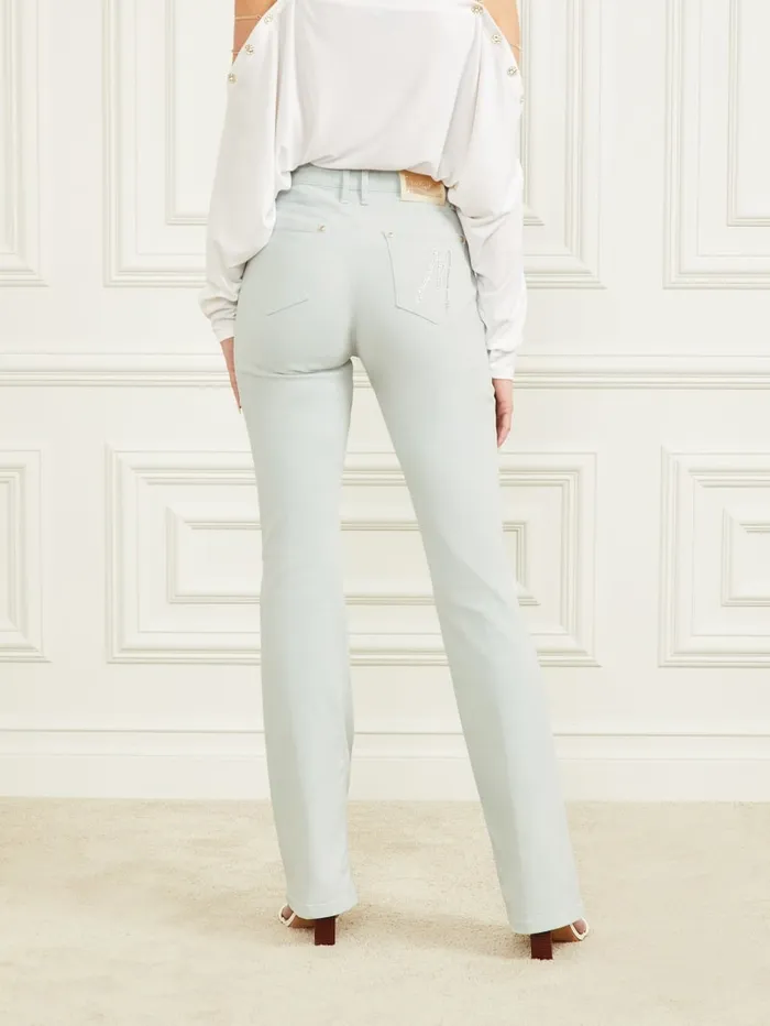 GUESS Bottoms New Kayla Denim Pant Green 8211 Women