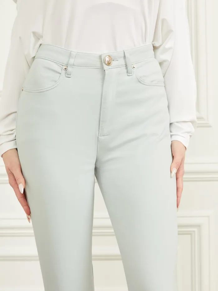 GUESS Bottoms New Kayla Denim Pant Green 8211 Women