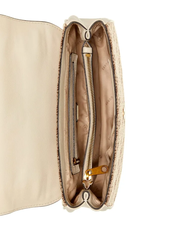 GUESS Crossbodies Aviana Convertible Crossbody White 8211 Unisex