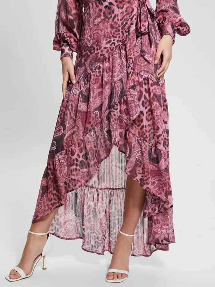 GUESS Dresses and Jumpsuits Eco Nuovo Bahia Wrap Maxi Dress Purple 8211 Women