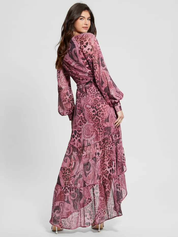 GUESS Dresses and Jumpsuits Eco Nuovo Bahia Wrap Maxi Dress Purple 8211 Women