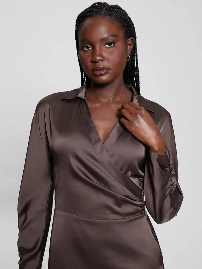 GUESS Dresses and Jumpsuits Eco Tanya Dress Brown 8211 Women