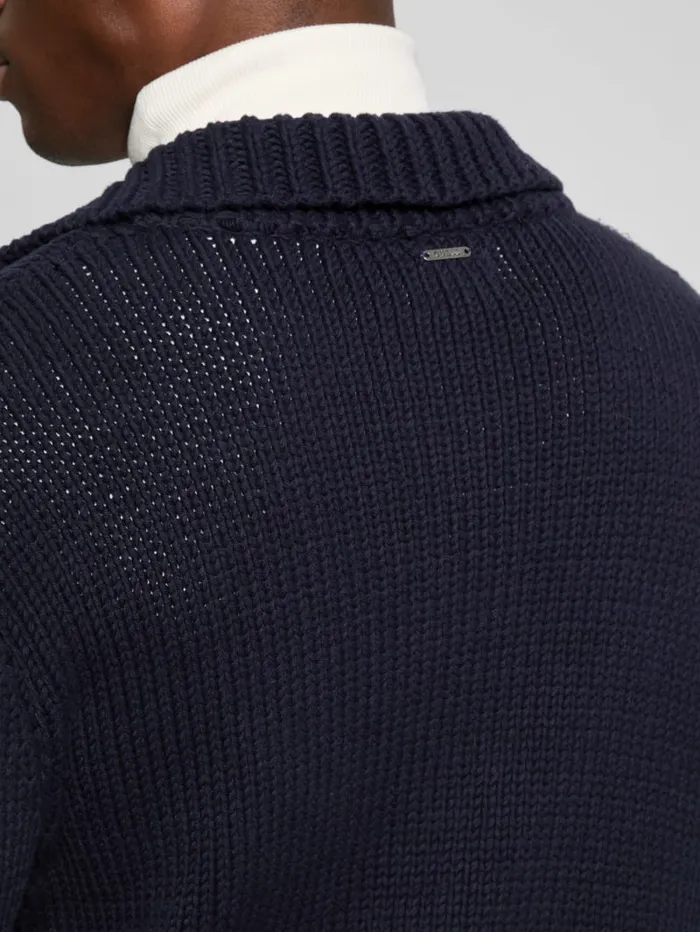 GUESS Gifts For Him Silas Trucker Sweater Blue 8211 Men