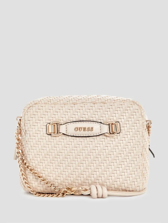 GUESS Handbags Francy Camera Crossbody Brown 8211 Women