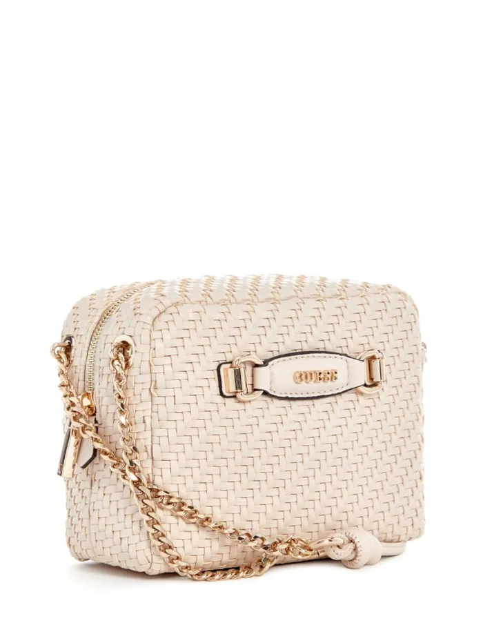 GUESS Handbags Francy Camera Crossbody Brown 8211 Women