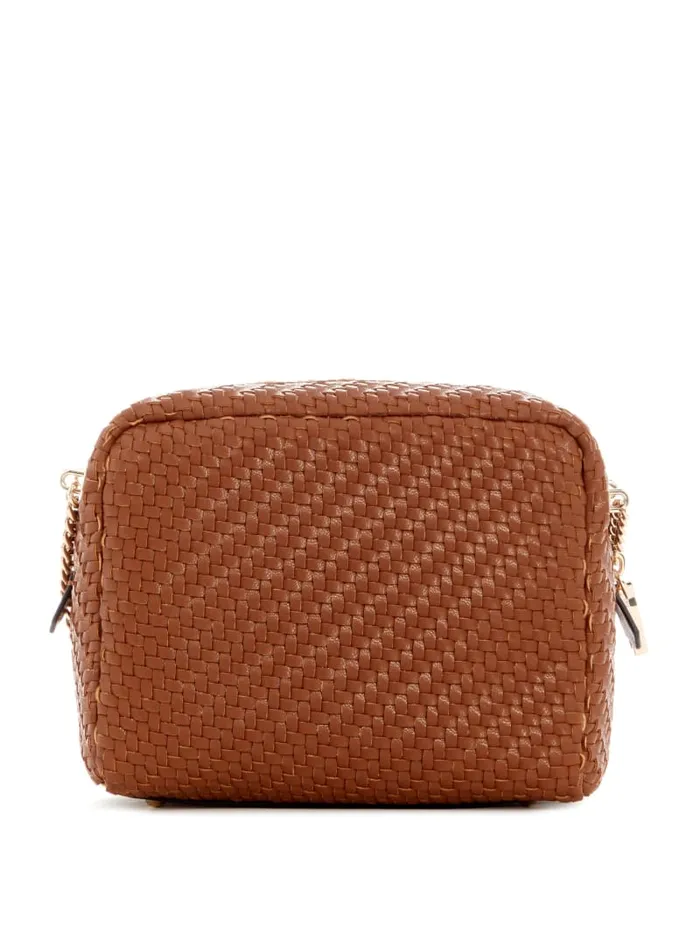 GUESS Handbags Francy Camera Crossbody Brown 8211 Women