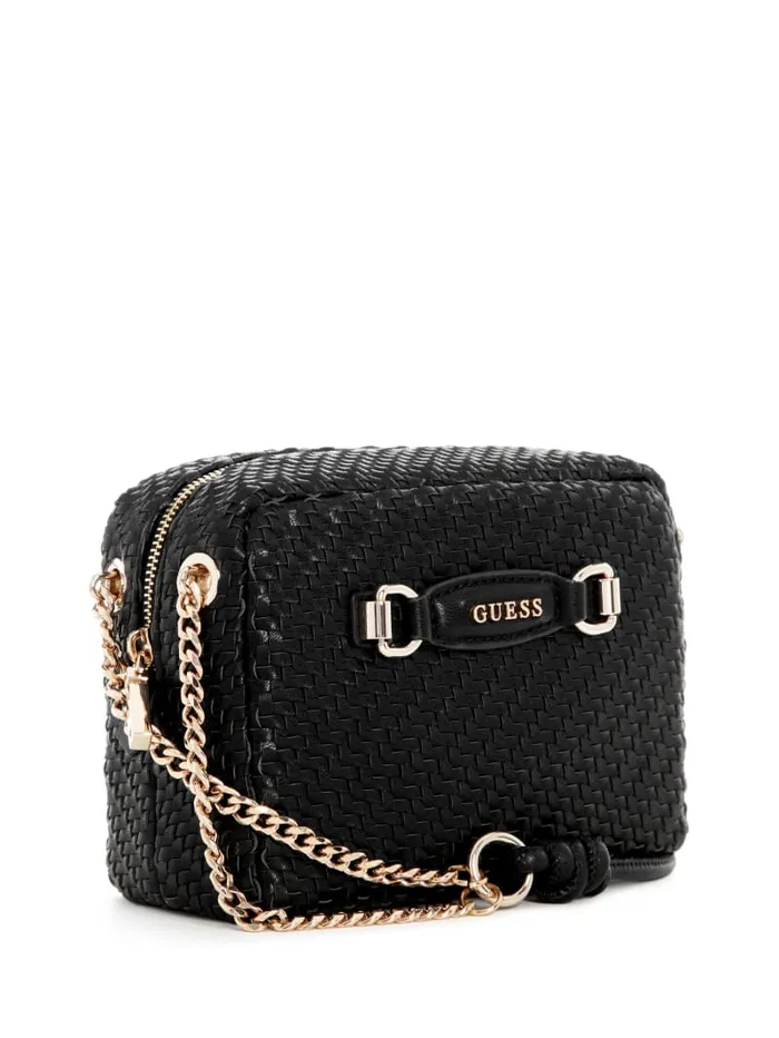 GUESS Handbags Francy Camera Crossbody Brown 8211 Women