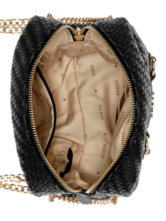 GUESS Handbags Francy Camera Crossbody Brown 8211 Women