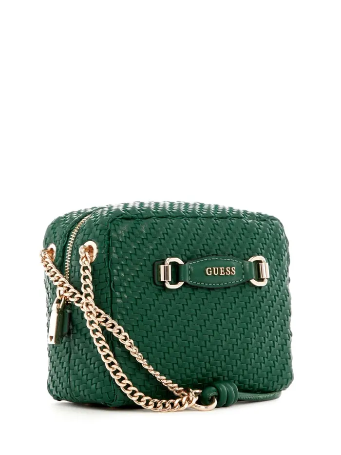 GUESS Handbags Francy Camera Crossbody Brown 8211 Women