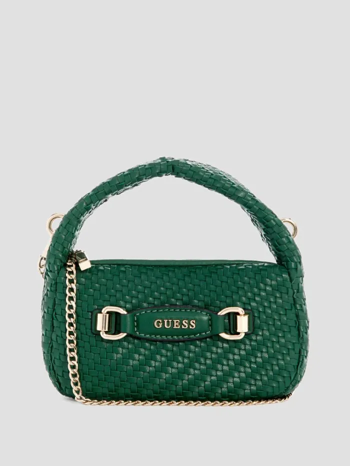 GUESS Handbags Francy Mini Hobo Green 8211 Women