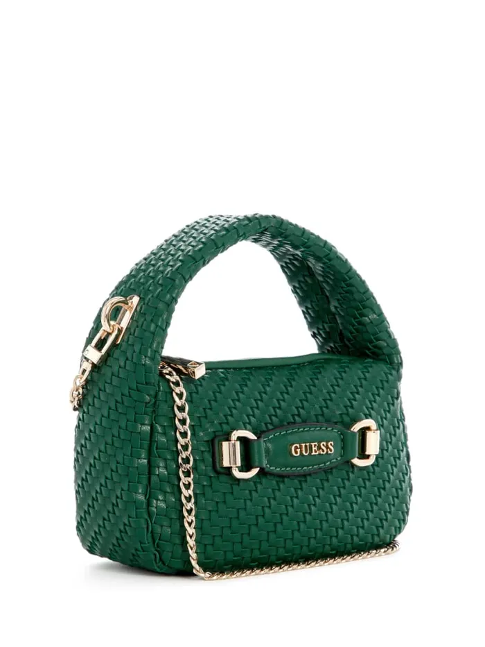 GUESS Handbags Francy Mini Hobo Green 8211 Women