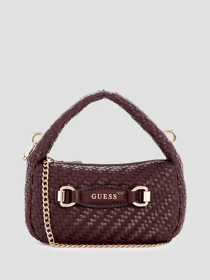 GUESS Handbags Francy Mini Hobo Green 8211 Women