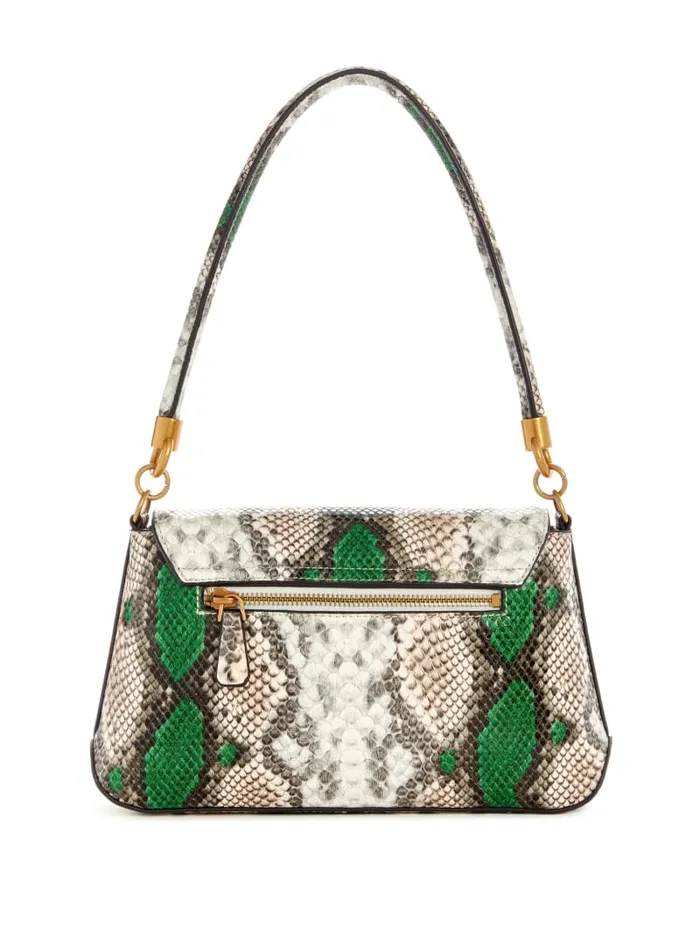 GUESS Handbags Georgina TopHandle Flap Green 8211 Women