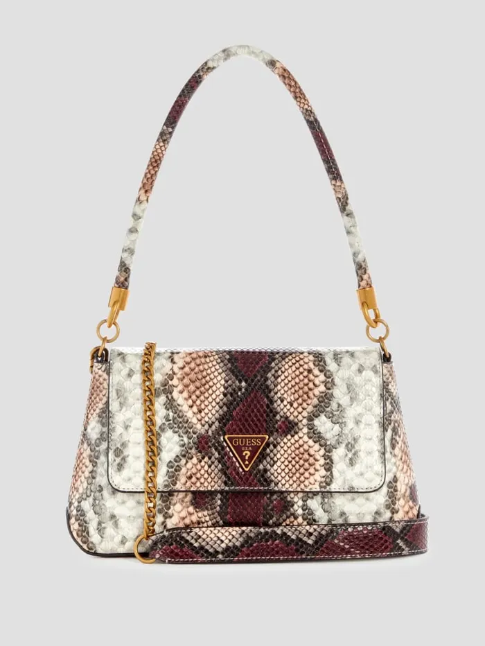GUESS Handbags Georgina TopHandle Flap Green 8211 Women