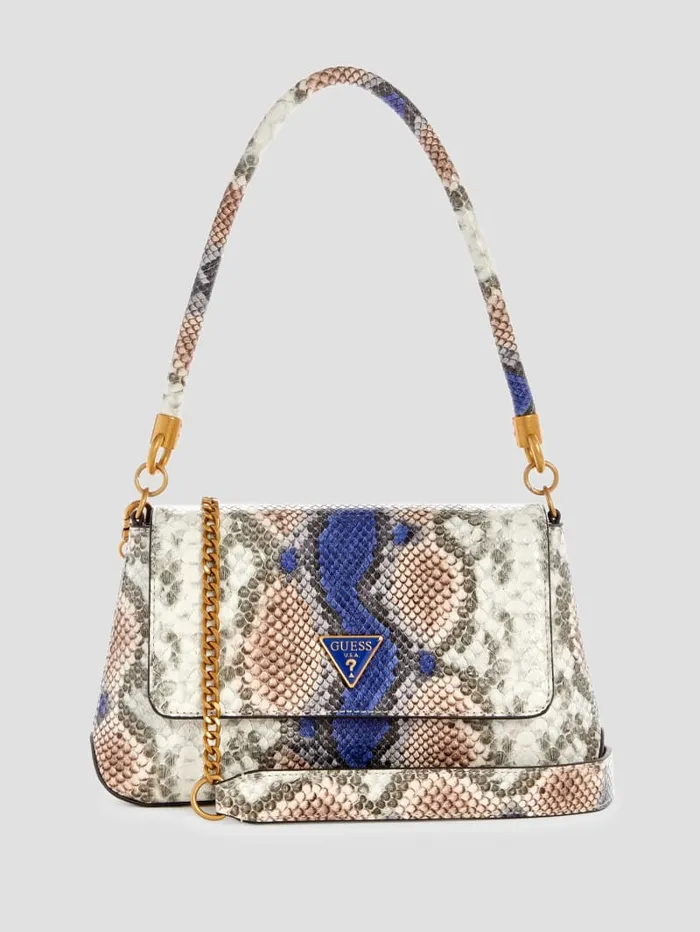 GUESS Handbags Georgina TopHandle Flap Green 8211 Women