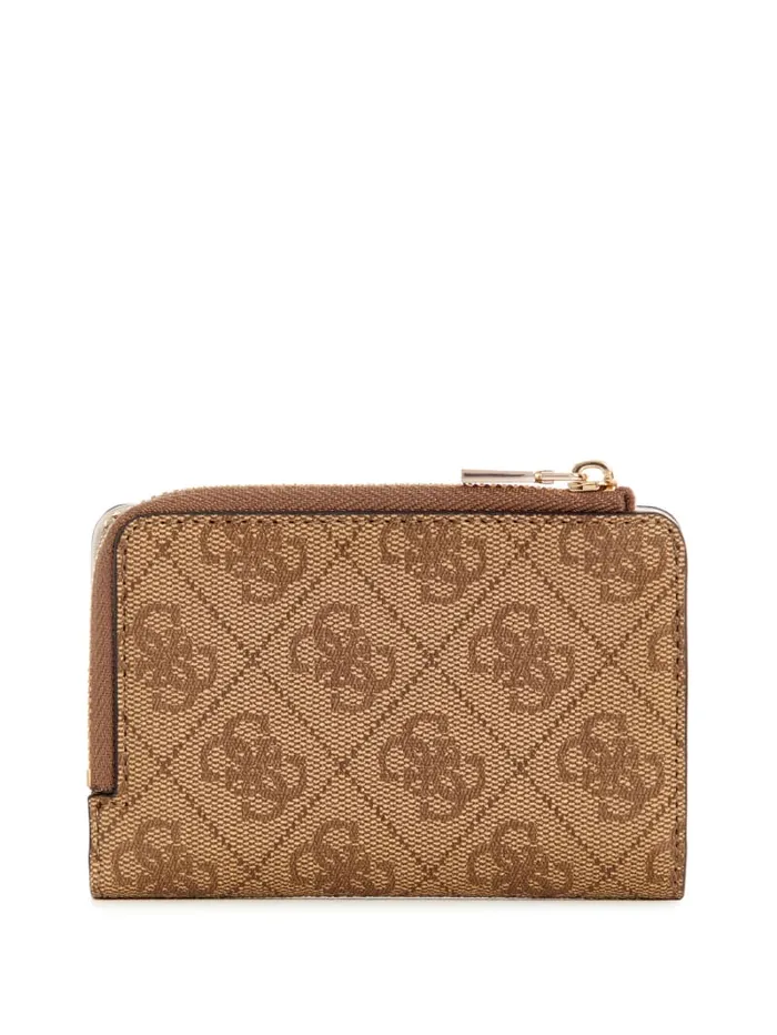 GUESS Handbags Laurel ZipAround Card Case Wallet Brown 8211 Women