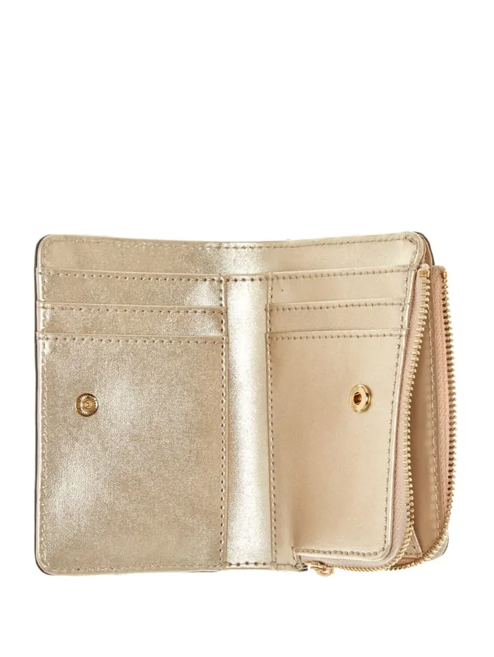 GUESS Handbags Laurel ZipAround Card Case Wallet Brown 8211 Women