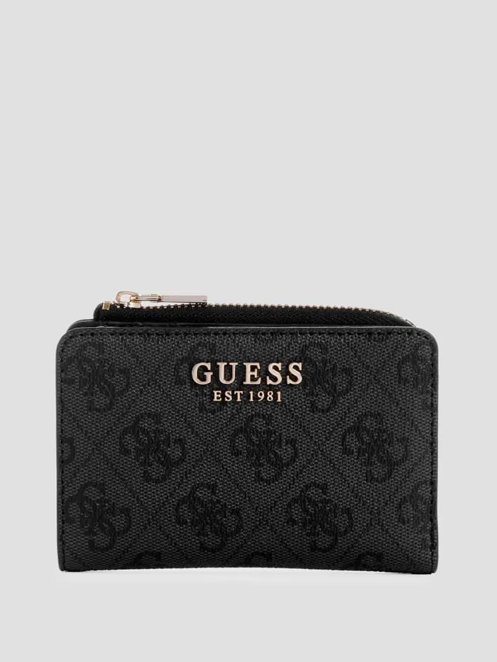 GUESS Handbags Laurel ZipAround Card Case Wallet Brown 8211 Women