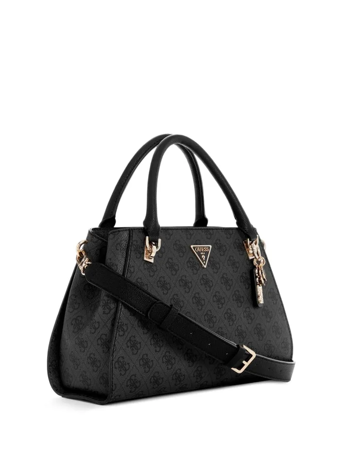 GUESS Handbags Noelle Luxury Satchel Black 8211 Women