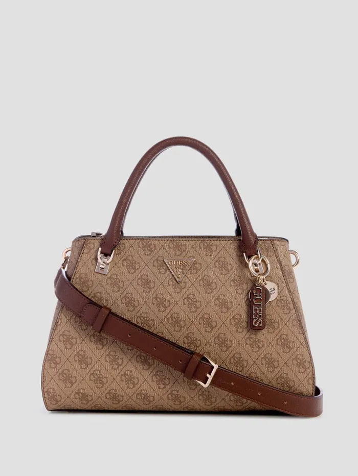 GUESS Handbags Noelle Luxury Satchel Black 8211 Women