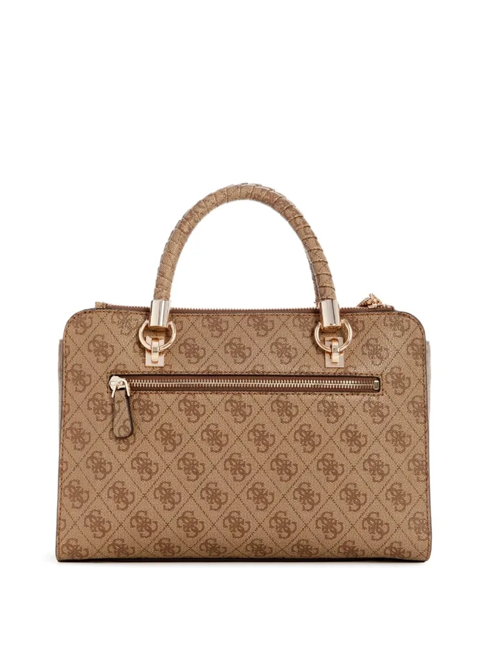 GUESS Handbags Orlina Logo Society Satchel Black 8211 Women