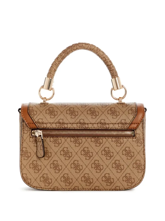 GUESS Handbags Orlina Logo TopHandle Bag Black 8211 Women