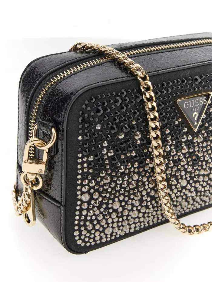 GUESS Handbags Sofia Crystal Mini Crossbody Pink 8211 Women